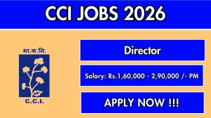 CCI Director Recruitment 2026 - Apply Online