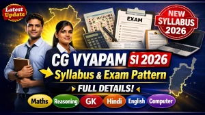 CG Vyapam Sub Inspector Syllabus 2026: Subject-wise Topics, Exam Pattern & Eligibility
