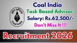 Coal India Task-Based Advisor Recruitment 2026 - Apply Online