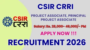 CSIR CRRI Recruitment 2026 – Walk in for Project Associate, Principal Project Associate Posts
