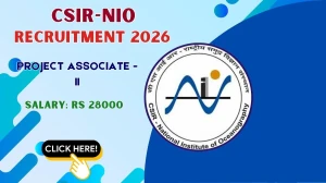 CSIR NIO Project Associate Recruitment 2026 - Apply Offline CSIR NIO Project Associate Recruitment 2026 - Apply Offline
