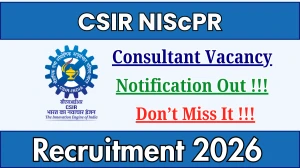 CSIR NIScPR Consultant Recruitment 2026 - Apply Offline CSIR NIScPR Consultant Recruitment 2026 - Apply Offline