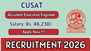 CUSAT Assistant Executive Engineer Recruitment 2026 – Apply Online