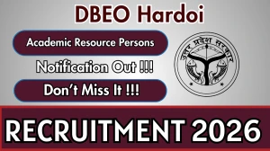 DBEO Hardoi Academic Resource Persons Recruitment 2026 - Apply Offline for 36 Posts
