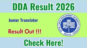 DDA Junior Translator Result 2026 - Download Scorecard @dda.gov.in