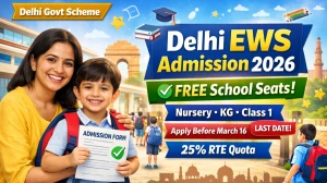 Delhi EWS Admissions 2026: Nursery, KG & Class 1 Online Form, Age Limit, Eligibility & Lottery Result