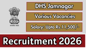 DHS Jamnagar Recruitment 2026 - Apply Online for 10 Laboratory Technician, Pharmacist And More Posts DHS Jamnagar Recruitment 2026 - Apply Online for 10 Laboratory Technician, Pharmacist And More Posts