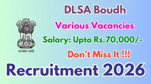 DLSA Boudh Recruitment 2026 - Apply Offline for 03 Chief Legal Aid Defense Counsel, Deputy Chief Legal Aid Defense Counsel and More Posts DLSA Boudh Recruitment 2026 - Apply Offline for 03 Chief Legal Aid Defense Counsel, Deputy Chief Legal Aid Defense Counsel and More Posts