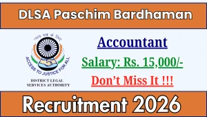 DLSA Paschim Bardhaman Accountant Recruitment 2026 - Walkin
