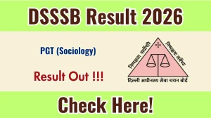 DSSSB PGT (Sociology) Result 2026 - Download Scorecard @dsssb.delhi.gov.in