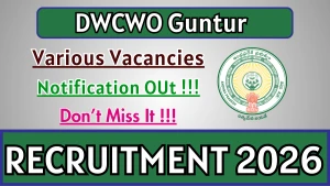 DWCWO Guntur Recruitment 2026 - Apply Offline for 14 Case Worker, Lawyer and More