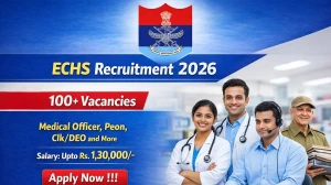 ECHS Chandimandir Recruitment 2026 - Apply Offline for 103 DEO, Peon and More Posts