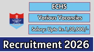 ECHS Recruitment 2026 - Apply Offline for 15 DEO, Рeon and More Posts