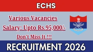 ECHS Recruitment 2026 - Apply Offline for 24 DEO, Medical Officer and More Posts