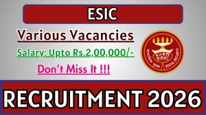 ESIC Recruitment 2026 – Walk in for 18 Senior Resident, Specialist and More Posts