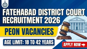 Fatehabad District Court Peon Recruitment 2026 - Apply Offline