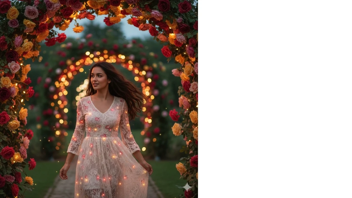 12 Gemini Glowing Flower AI Photo Editing Prompts for Girls to Create Trending Rose-Themed Aesthetic Portraits