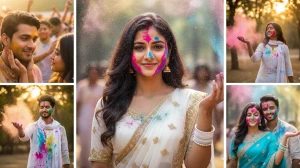 Happy Holi Gemini AI Photo Editing Prompts: Generate the Festival of Colors with...
