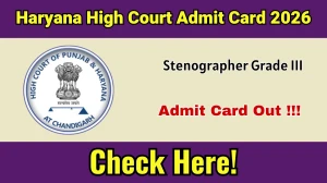 Haryana High Court Stenographer Skill Test Admit Card 2026 - Download Here
