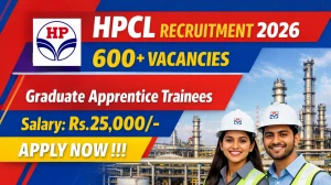 HPCL Graduate Apprentice Trainees Recruitment 2026 - Apply Online for 608 Posts