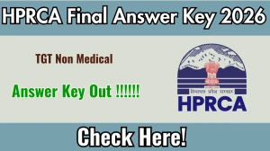 HPRCA TGT Non Medical Final Answer Key 2026 OUT - Download PDF & Raise Objection