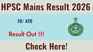 HPSC TO/ ATO Mains Result 2026 - Download Scorecard @hpsc.gov.in