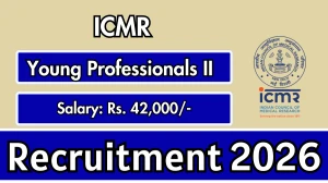 ICMR Young Professionals II Recruitment 2026 – Walk in
