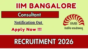 IIM Bangalore Consultant Recruitment 2026 – Apply Online