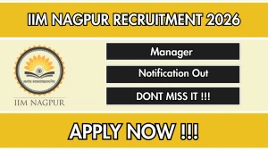 IIM Nagpur Manager Recruitment 2026 – Apply Online