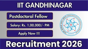 IIT Gandhinagar Postdoctoral Fellow Recruitment 2026 – Apply Online IIT Gandhinagar Postdoctoral Fellow Recruitment 2026 – Apply Online