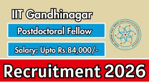 IIT Gandhinagar Postdoctoral Fellow Recruitment 2026 - Apply Online