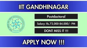 IIT Gandhinagar Postdoctoral Recruitment 2026 – Apply Online IIT Gandhinagar Postdoctoral Recruitment 2026 – Apply Online