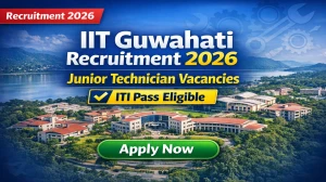 IIT Guwahati Junior Technician Recruitment 2026 - Apply Online