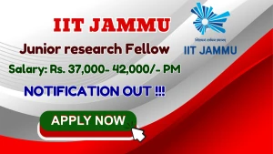 IIT Jammu Junior Research Fellow Recruitment 2026 - Apply Online