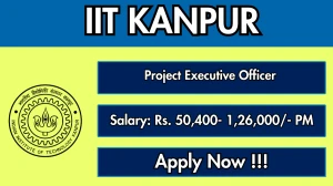IIT Kanpur Project Executive Officer Recruitment 2026 – Apply Online IIT Kanpur Project Executive Officer Recruitment 2026 – Apply Online