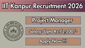 IIT Kanpur Project Manager Recruitment 2026 - Apply Offline
