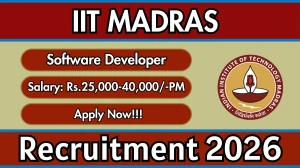 IIT Madras Software Developer Recruitment 2026 – Apply Online