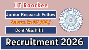 IIT Roorkee Junior Research Fellow Recruitment 2026 - Apply Offline