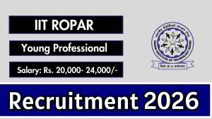 IIT Ropar Young Professional Recruitment 2026 – Walk in