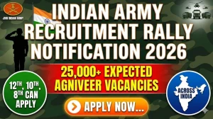 Indian Army Agniveer Recruitment Rally Notification 2026 Out - Apply Online