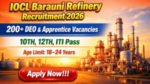 IOCL Barauni Refinery Apprentice Recruitment 2026 - Apply Online for 224 Posts