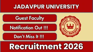 Jadavpur University Guest Faculty Recruitment 2026 – Walk in Jadavpur University Guest Faculty Recruitment 2026 – Walk in