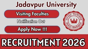Jadavpur University Visiting Faculties Recruitment 2026 – Walk in
