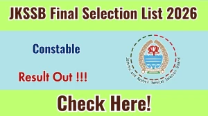 JKSSB Constable Final Selection List 2026 OUT (Direct Link) - Download Scorecard @ jkssb.nic.in JKSSB Constable Final Selection List 2026 OUT (Direct Link) - Download Scorecard @ jkssb.nic.in