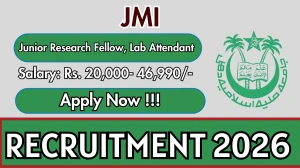 JMI Recruitment 2026 - Apply Offline for Junior Research Fellow, Lab Attendant Posts