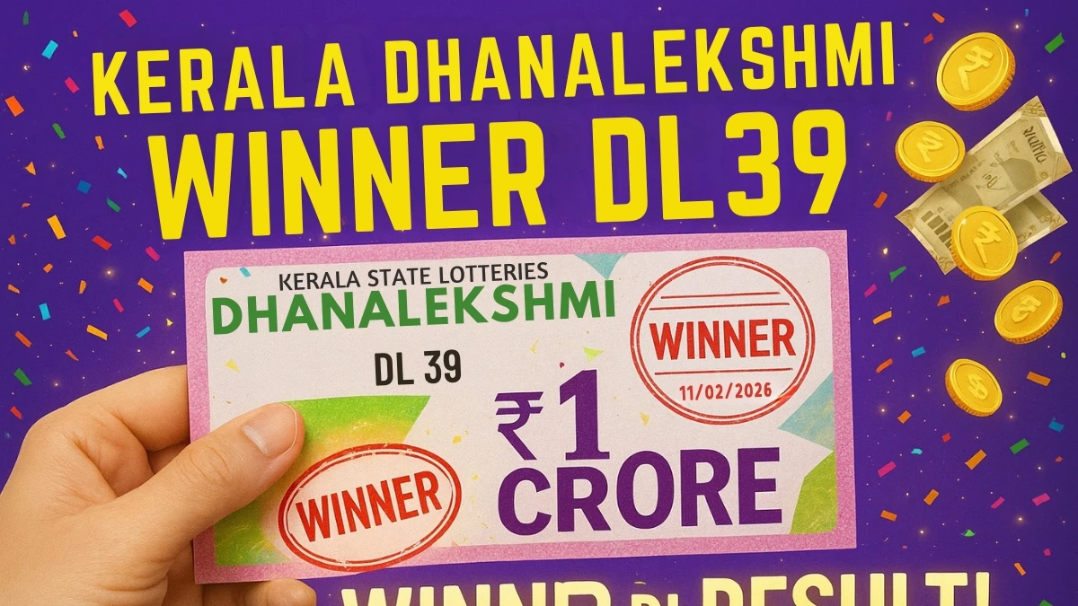 Kerala Lottery Result Today 11-02-2026 OUT: Dhanalekshmi DL-39 3 PM Lucky Draw Results OUT Check Winning Numbers