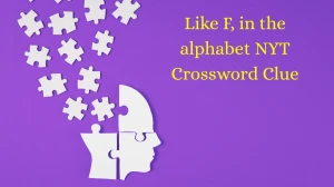 Like F, in the alphabet NYT Crossword Clue
