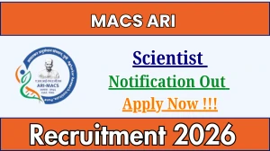 MACS ARI Scientist Recruitment 2026 – Apply Online
