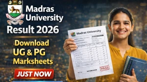 Madras University Result 2026 Out – Download UG & PG Marksheets at unom.ac.in Madras University Result 2026 Out – Download UG & PG Marksheets at unom.ac.in