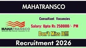 MAHATRANSCO Consultant Recruitment 2026 - Apply Online